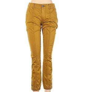 CAbi Tracker Jogger Pants Mustard Yellow Size 4